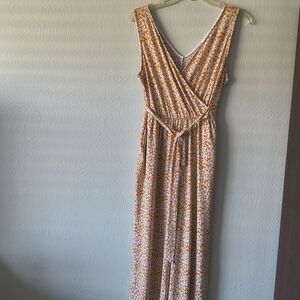 Floral Sleeveless Maxi Dress